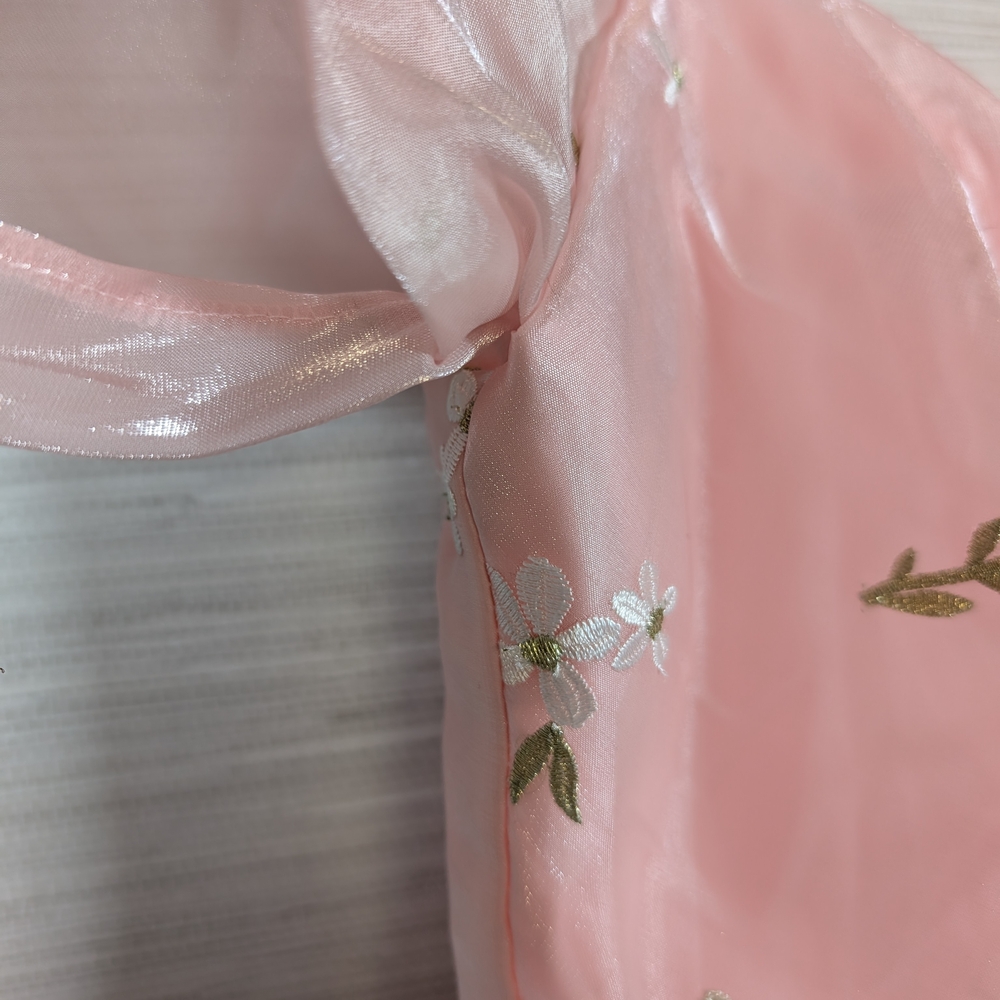 x REVOLVE Skylark Mini Dress in Pink Flower Embroidery Amanda Uprichard Small - Picture 7 of 14